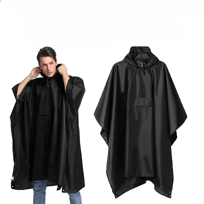 

Raincoat cloak style rainproof cloak for hiking men and women portable waterproof charging jackets