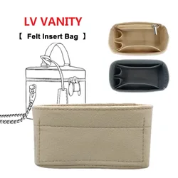 For VANITY Felt Insert Bag Organizer Luxury Womens Makeup Box Comestic Inner Storage Bags Shaper