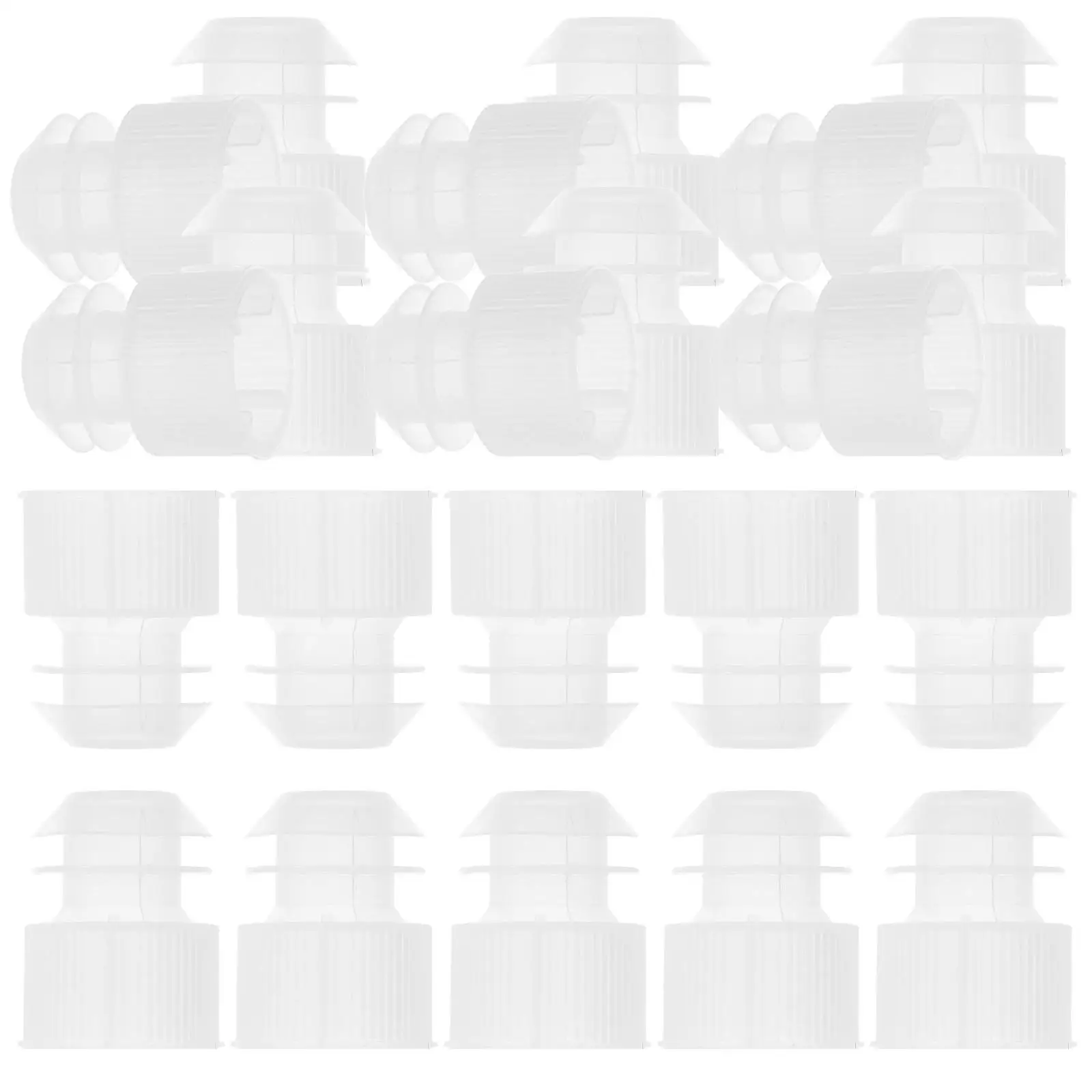 

100 Pcs Test Tube Cover Bottle Stopper Experimental Supplies Transparent Plastic Glass