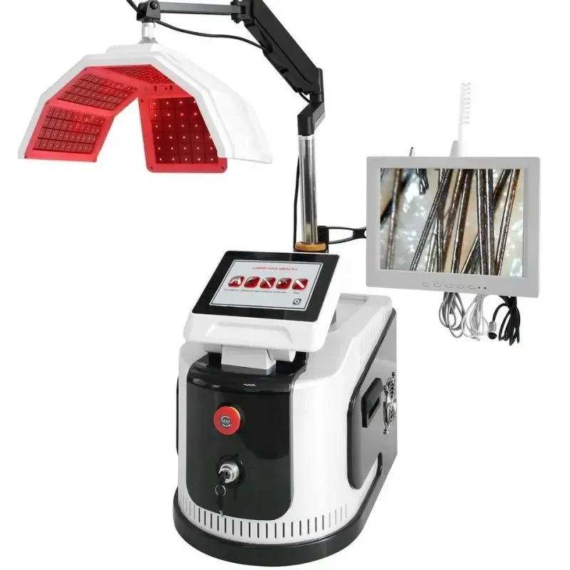 Beauty Spa Lampshade Analyser Device Oxygen Jet Spray Gun Scalp Detectio Hair Regrowth Loss Treatment High Frequence Machine