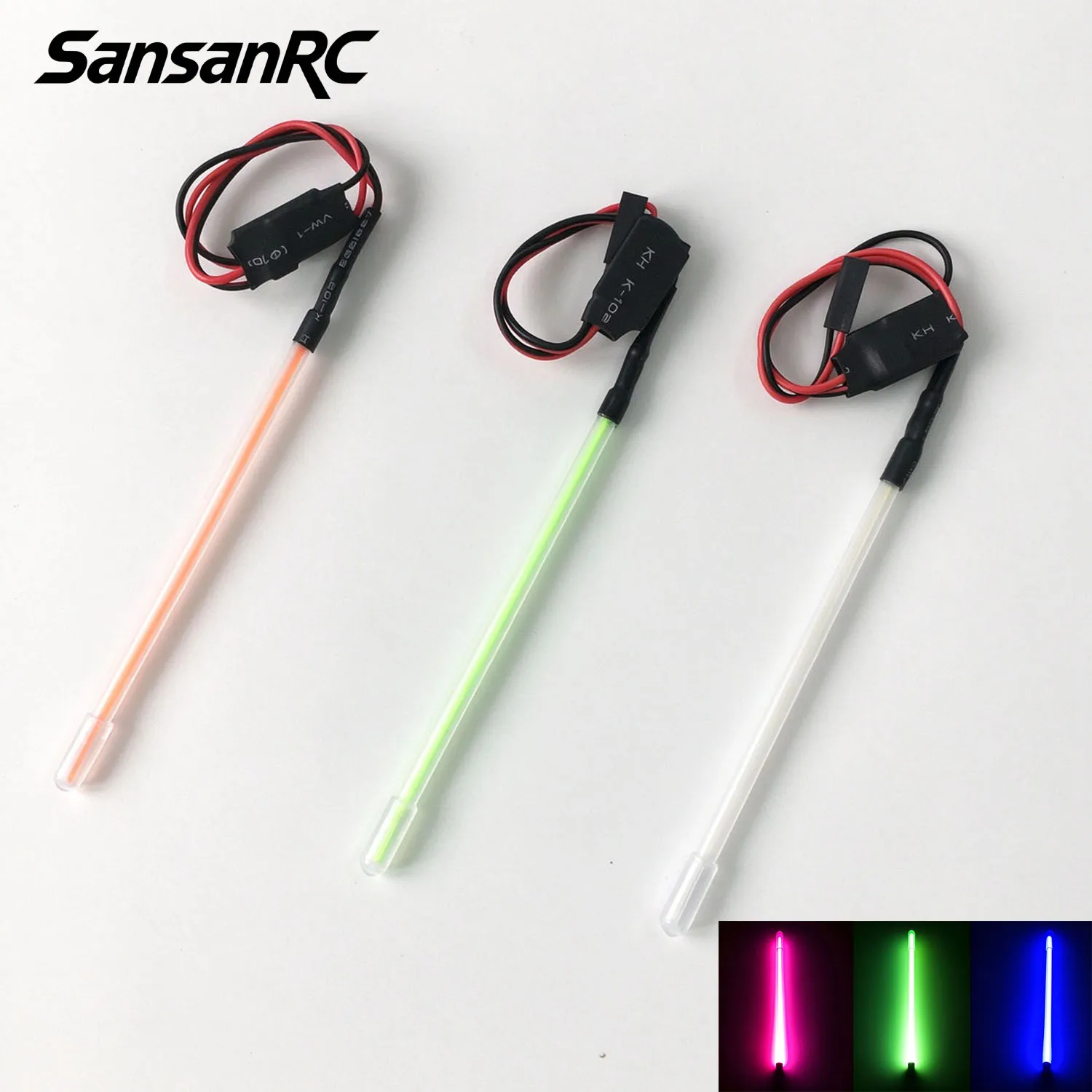 SansanRC Universal Flexible LED Light Bar External Waterproof DIY Lighting Kit for RC Car 1/8 1/10 Scale Crawlers Axial SCX6