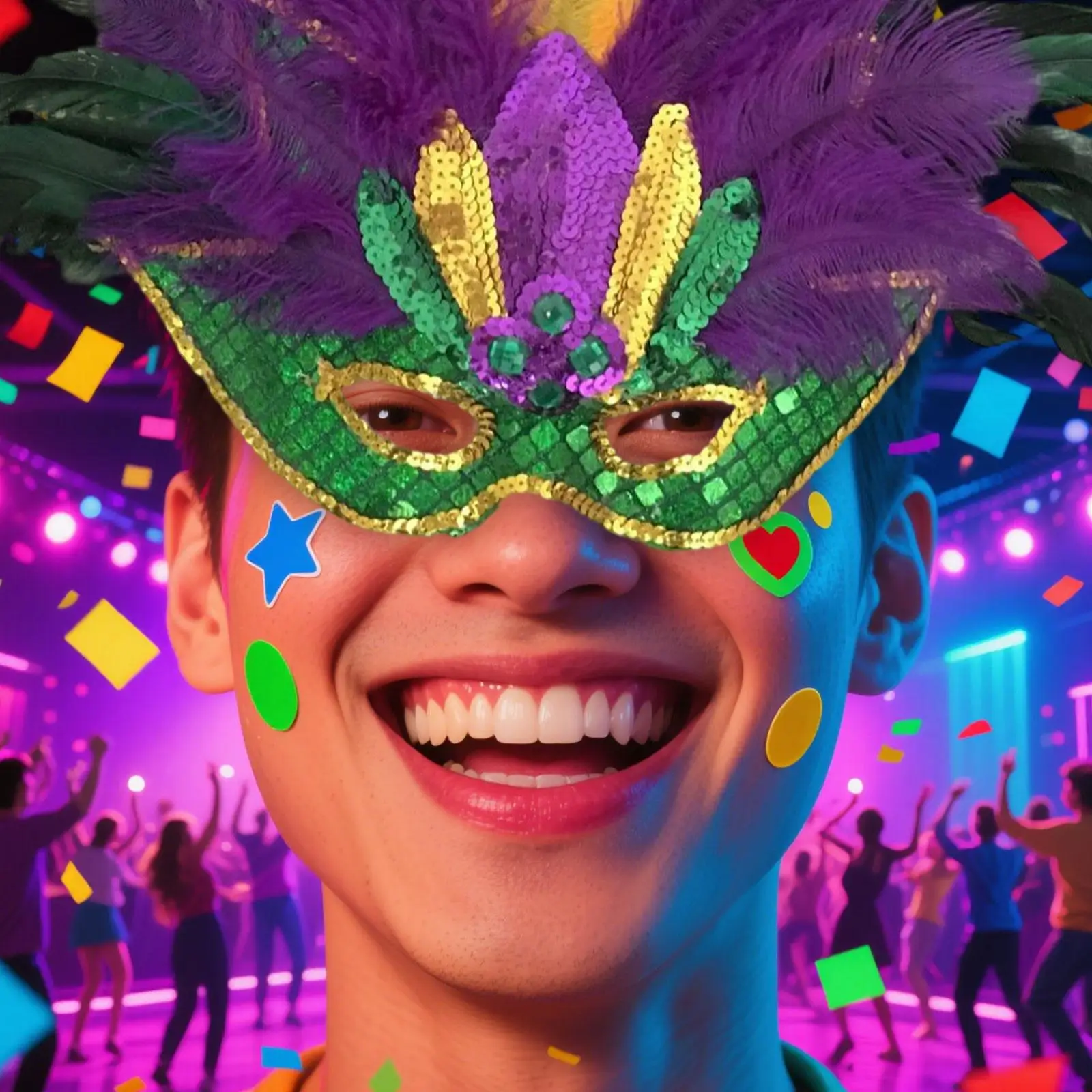 

Masquerade Mask Headpiece Fashion Half Face Mask Decor Party Mask Costume Prop for Halloween Mardi Gras Show Festival Dress up