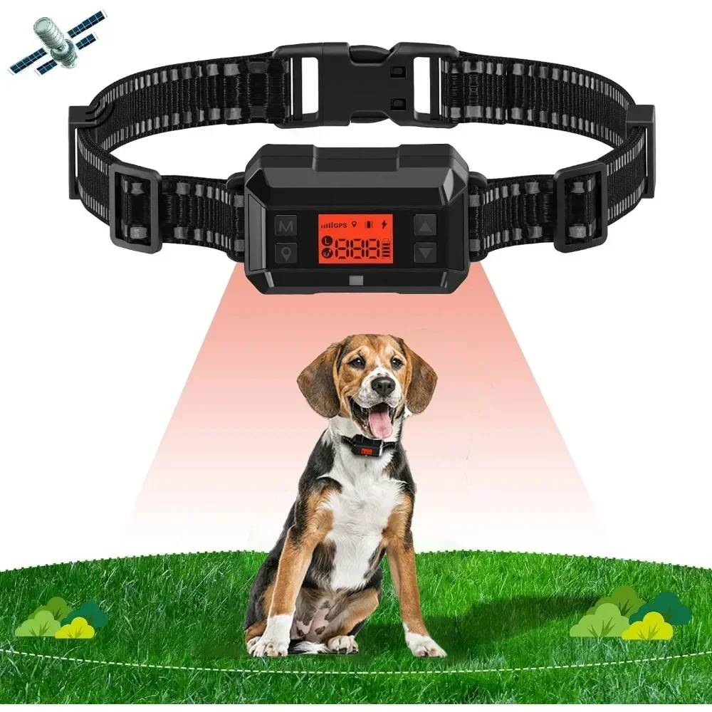 Electric Wireless GPS Dog Fence, Safe Dog Containment System GPS Boundary, Easy Setup Outdoor Waterproof Pet Training Collar