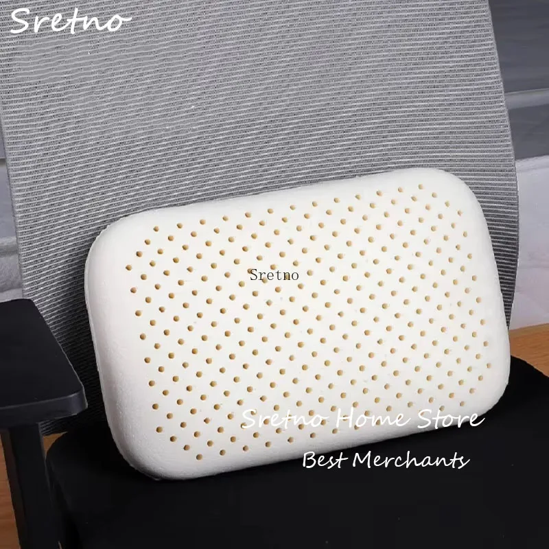 

SRETNO Natural Latex Pillow Rubber Odorless Neck Pillows Office Cushion Sleep Does Not Collapse Almohadas Para Dormir Oreiller
