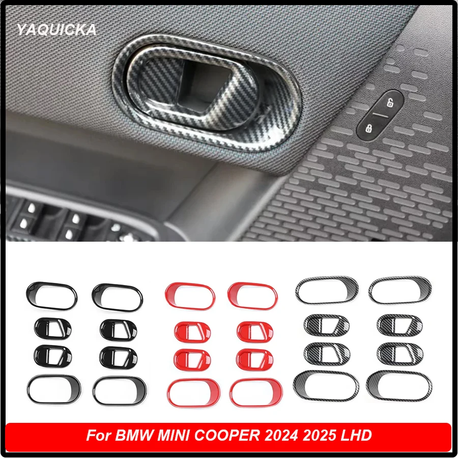 

Car Door Interior Handle Sticker For BMW MINI COOPER 2024 2025 Left Hand Drive Interior Accessories