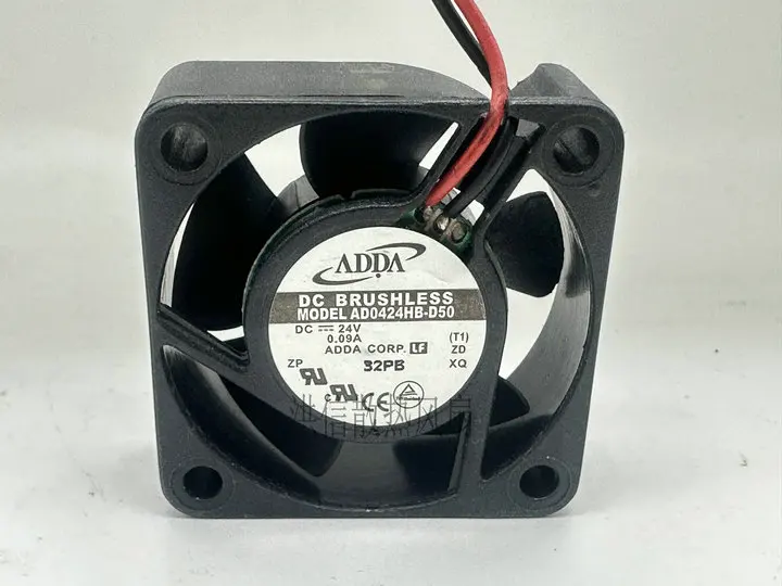 ADDA AD0424HB-D50 DC 24V 0.09A 40x40x15mm 2-Wire Server Cooling Fan