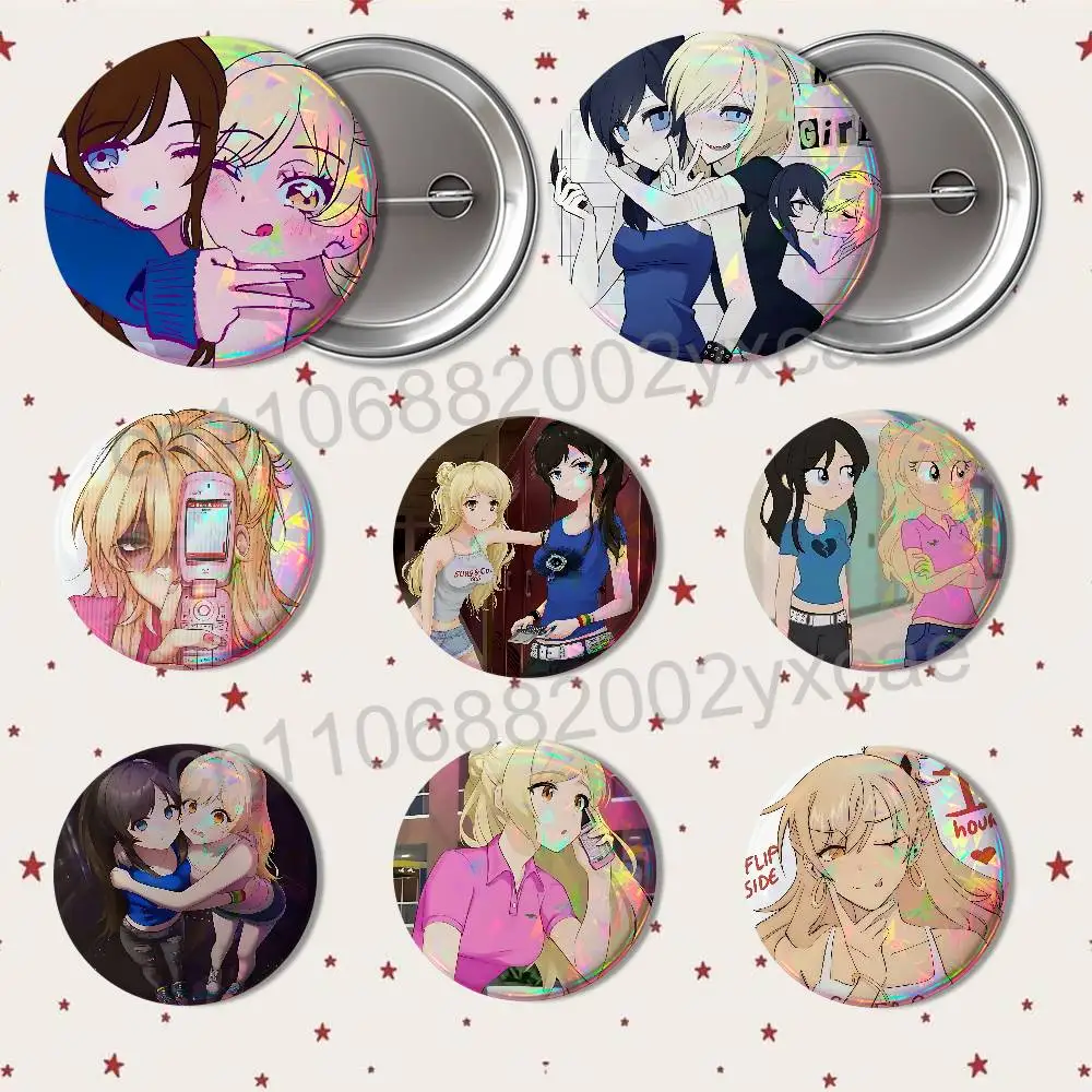 Co09 Jecka Nicole Class of 09 Laser reflective round badges pins bag clothing decorations collectibles gifts for friends