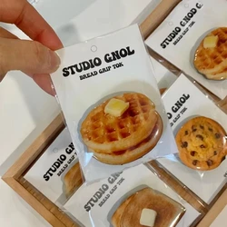 Korea Cute Cookies Griptok Bracket for IPhone 15 14 13 12 Samsung Food Phone Accessories Holder Ring Support Stand Grip Tok Gift
