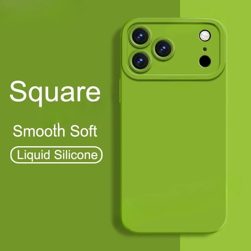 

Чехол Shelluxe Square Liquid Silicone Cover для iPhone 17 Air iPhone 17 Pro Max Silky Feel Мягкие чехлы для телефонов