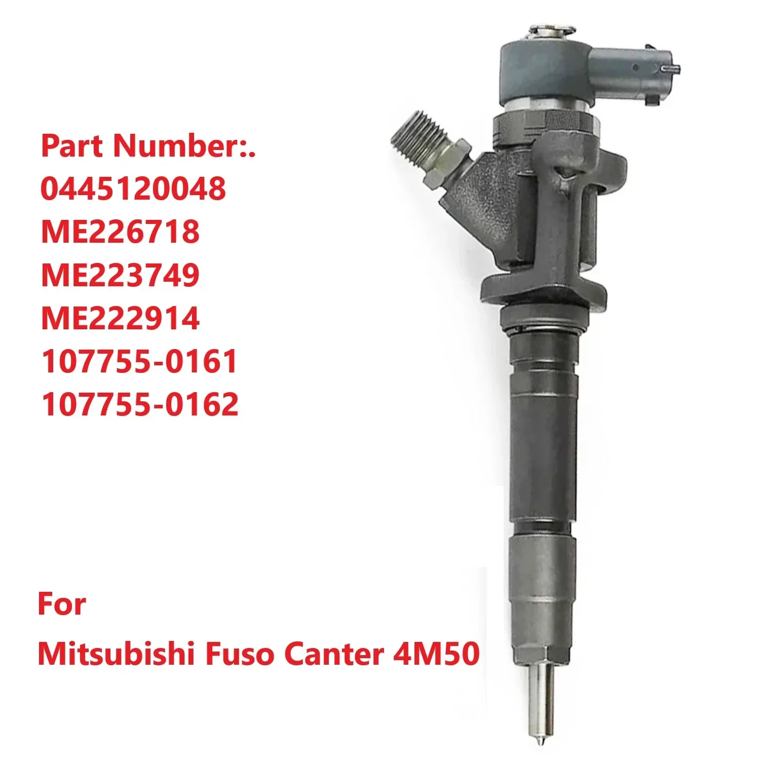 Conjunto de inyector de combustible diésel 0445120048 para Mitsubishi Fuso Canter, motor 4M50, ME226718, ME223749, nuevo