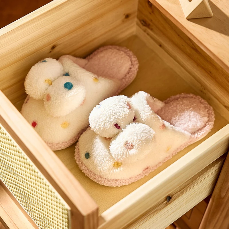 

Веселые зимние детские хлопковые тапочки Mario, домашние милые домашние тапочки