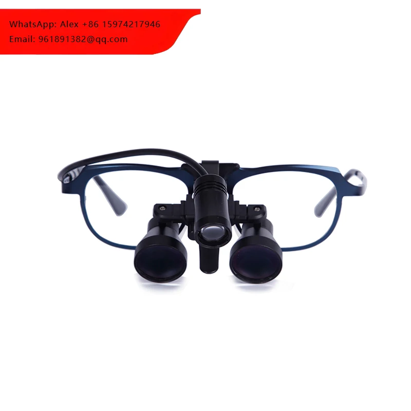 

TAOS' Flip-up 3.0x Dental Loupes High Quality Long Working Distance Binoculars Magnifier With Portable Headlight 21X