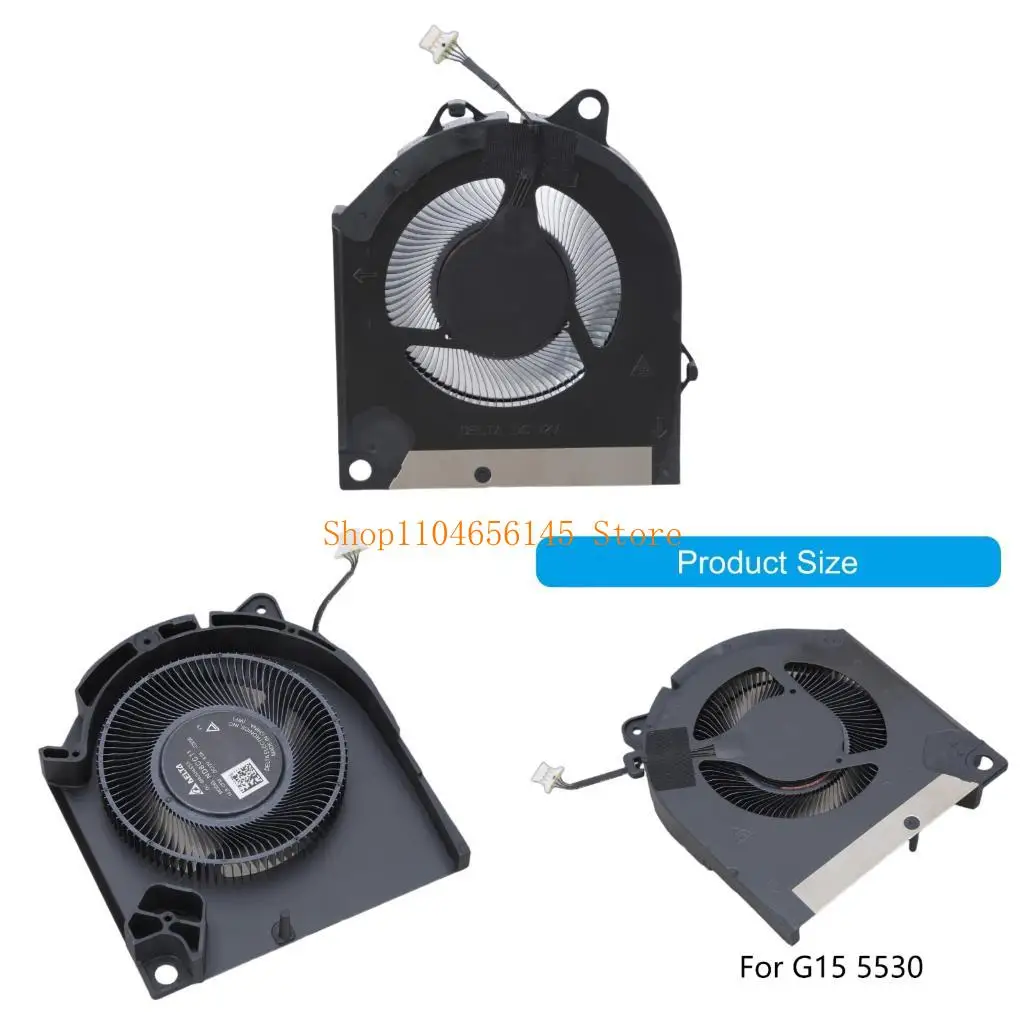 

5asd Metal Laptop Cooling Fan Heat Dissipation For 2023 G15 5530 DC12V Series