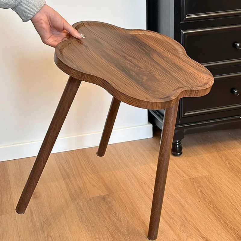 Round Space-Saving Multi-functional Side Table for Living Room Bed Sofa Coffee Tables Compact Home
