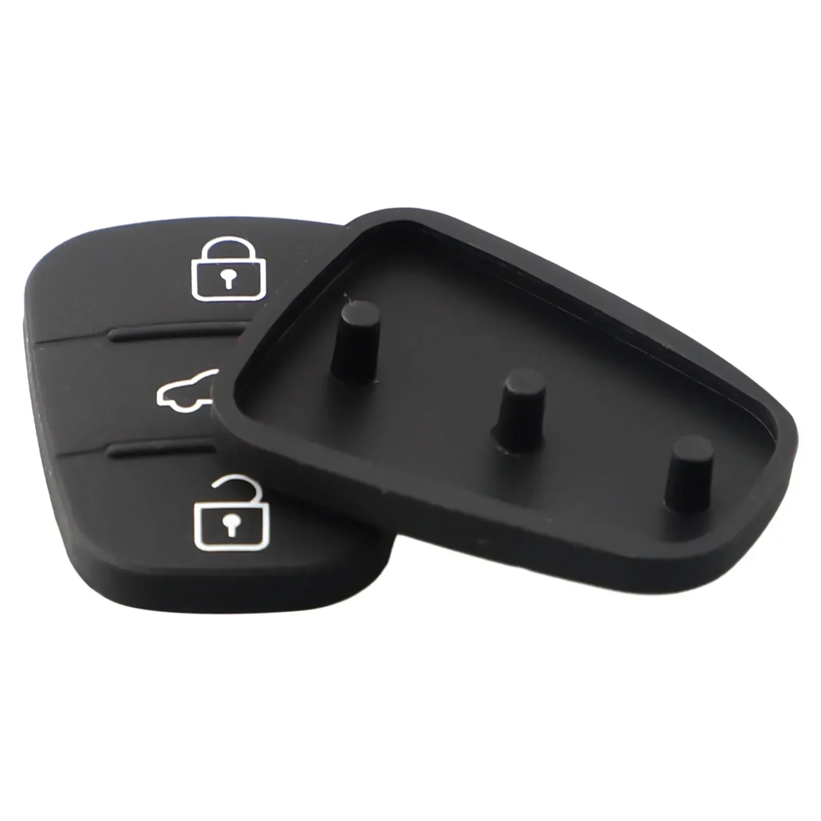 2x funda para mando a distancia de coche con 3 botones, carcasa de goma negra para Hyundai I10/I20/I30, 2x mando a distancia de coche con 3 botones, funda de goma Sh