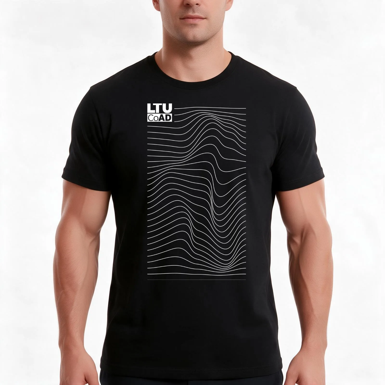 waves T-Shirt, Summer Casual Cotton Tee, Oversized Streetwear Tops, Vintage Graphic Print, Loose Fit Short Sleeve, 100% Cotton