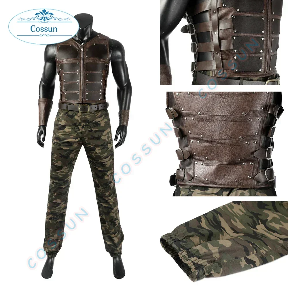

[Customized] New Movie Kraven Cosplay Costume Vest Sleveless Outfits Halloween Carnival Suit Sergei Kravinoff Costume