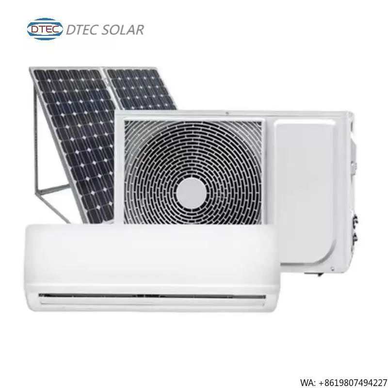 100% Solar Panel-Powered Inverter Air Conditioning System for Household Use Variants 9000Btu 12000Btu 18000Btu 24000Btu