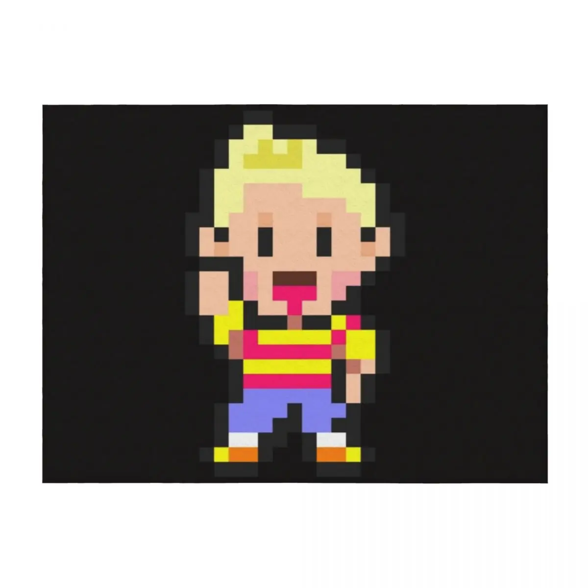 

Lucas - Mother 3 Throw Blanket Plaid Multi-Purpose valentine gift ideas Thins Blankets