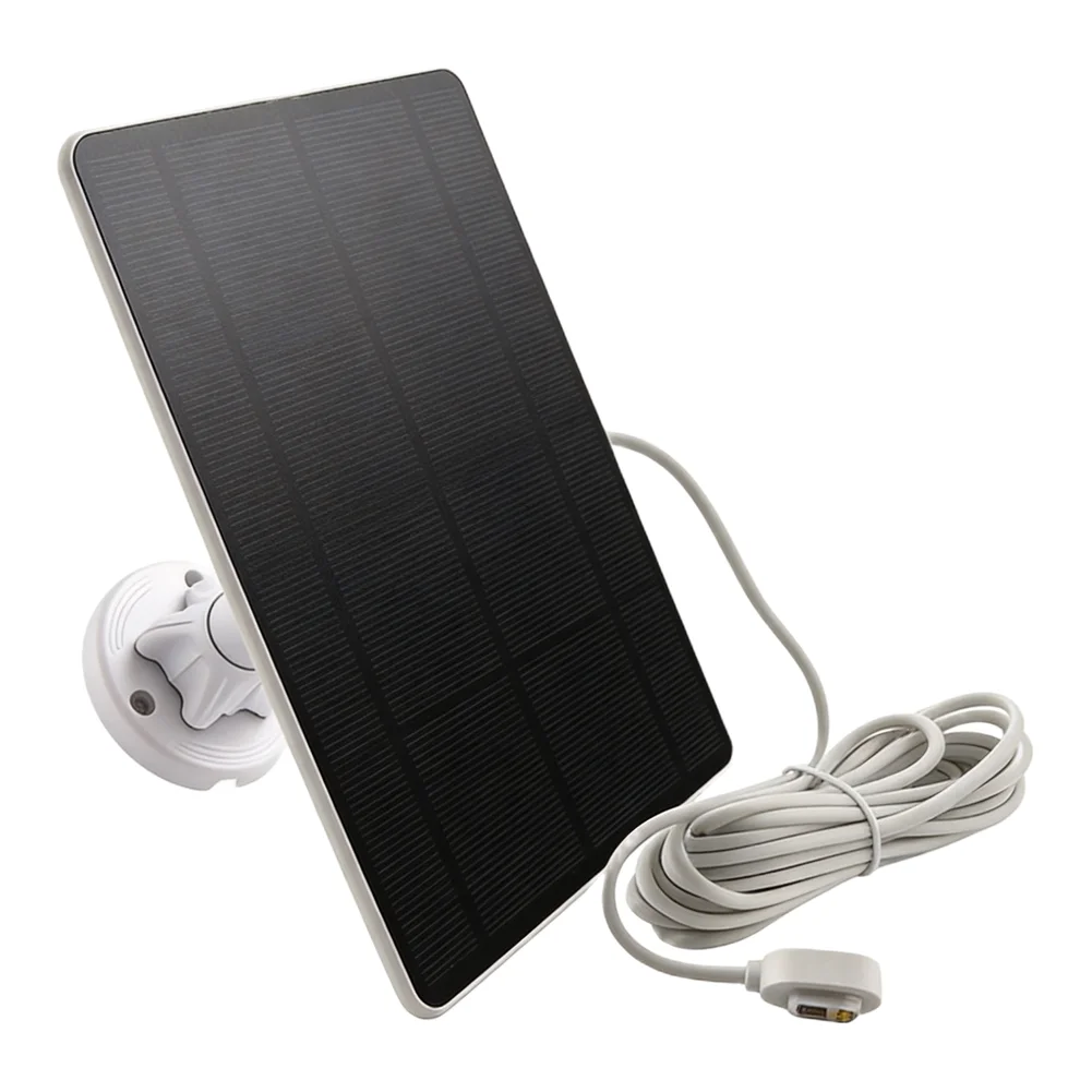 1pc 5W Solar Panel Monocrystalline Silicon Solar Panel For Arlo Pro 5S 2K/3/4 For Ultra 2 IP66 With 4M Charging Cable 6V