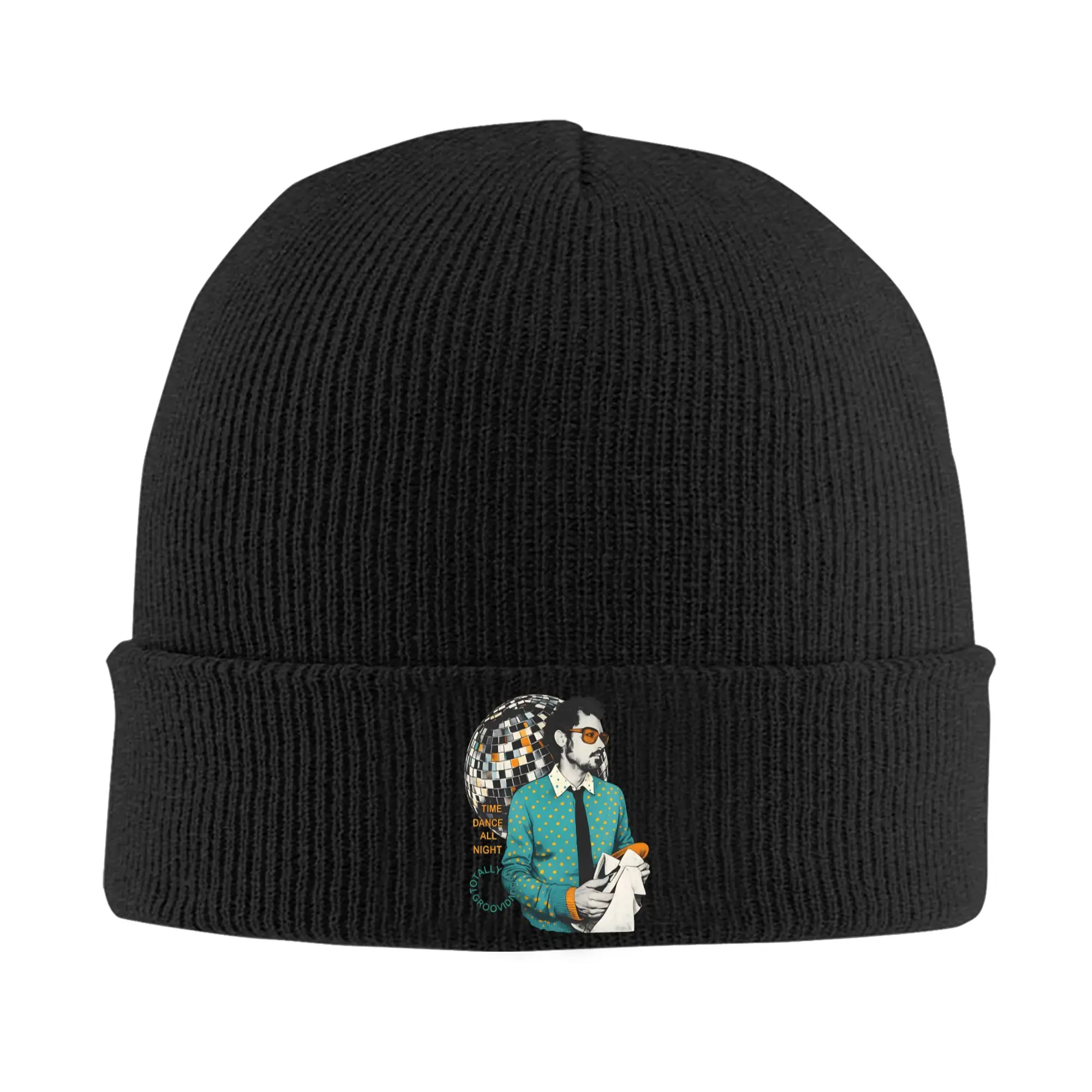Kiss All The Time Disco Occasionally Knitted Caps Women's Men's Beanies Winter Hat Acrylic Muisc Warm Caps