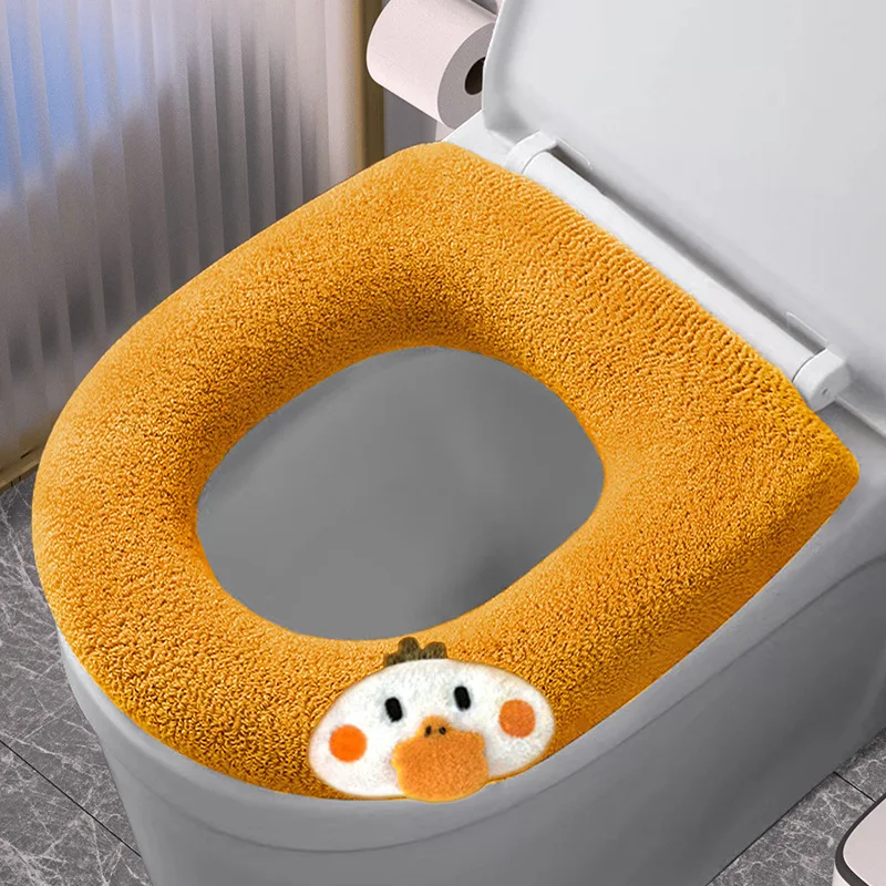 Toilet Seat, Thick, Warm, with Handle, Soft, Can Be Washed Repeatedly, Universal, Easy To Install, Hygienic, Wholesale Available