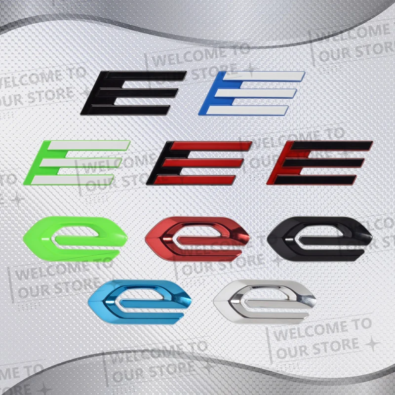 Pegatina de coche para vehículo eléctrico, insignia con logotipo de Metal 3D, emblema del maletero trasero para Peugeot 5008 4008 3008 2008 iOn 208, accesorios