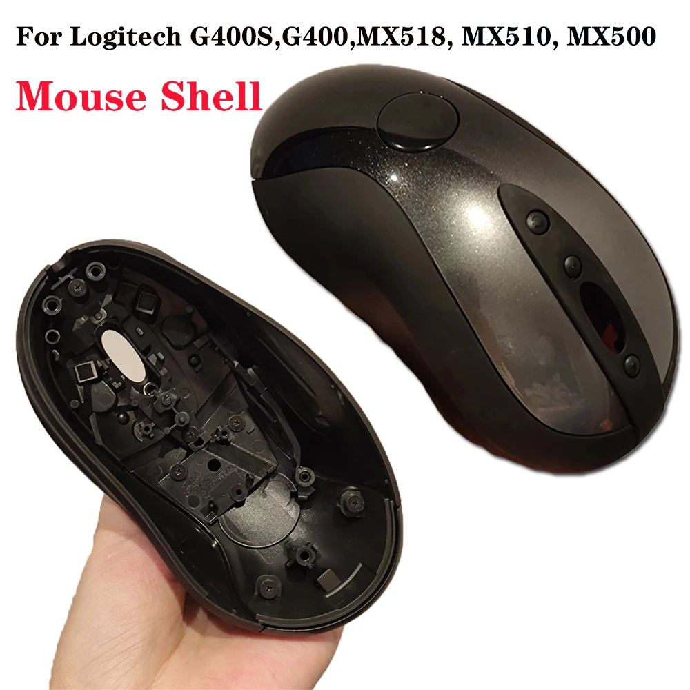 Replacement Mouse Outer Case for Logitech G400S MX500 MX518 Mouse Top Shell Upper Cover Black Case Parts Repair Accessories