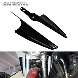 Motorcycle Front Fork Mount Wind Deflectors Windshield Fairing For Harley Touring CVO Electra Street Glide Road King FLHR 95-23