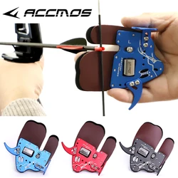 DECUT Archery Finger Tab HOCK 3 Right Hand Archery Finger Guard Protection Pad Glove Tab for Bow Finger Protector