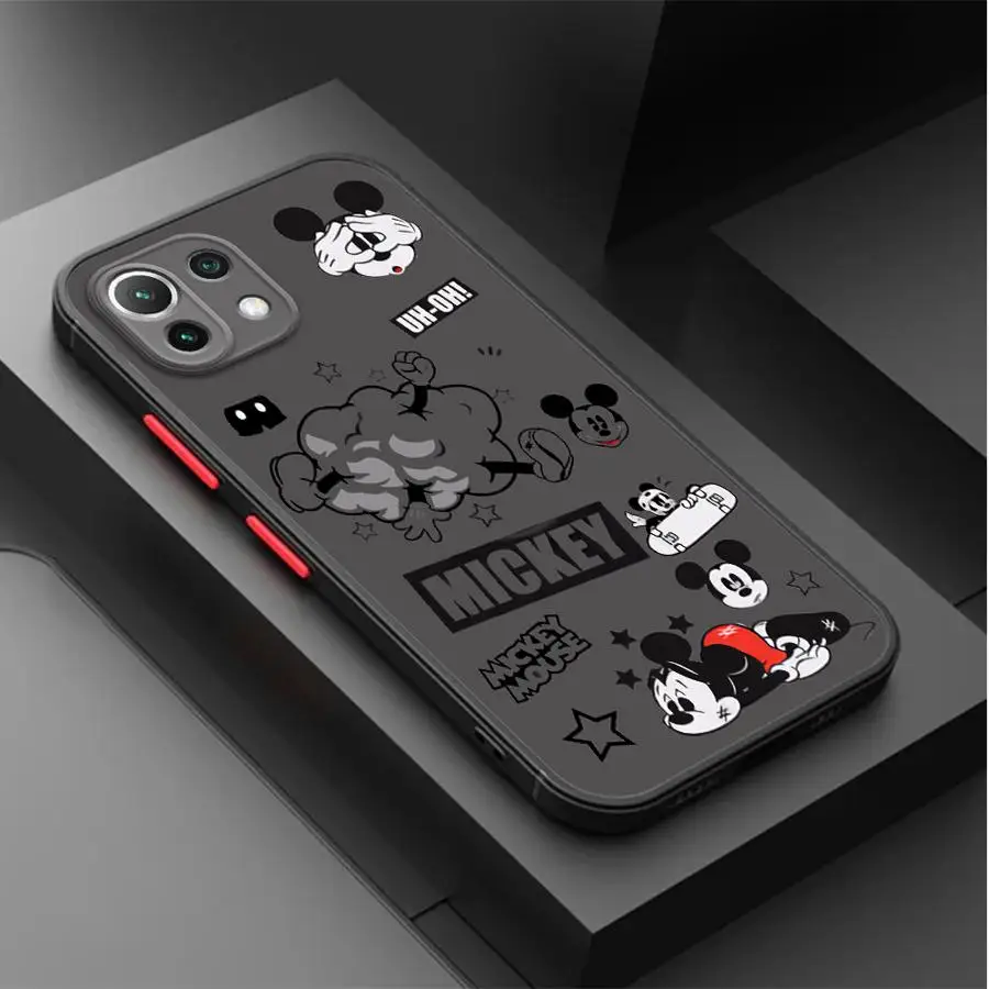 Disney Mickey Minnie Phone Case for Xiaomi Mi 11 Lite 12T Pro 12 13Lite 14Pro 9T 10T 11t 13Pro 5G Shockproof Matte Cover