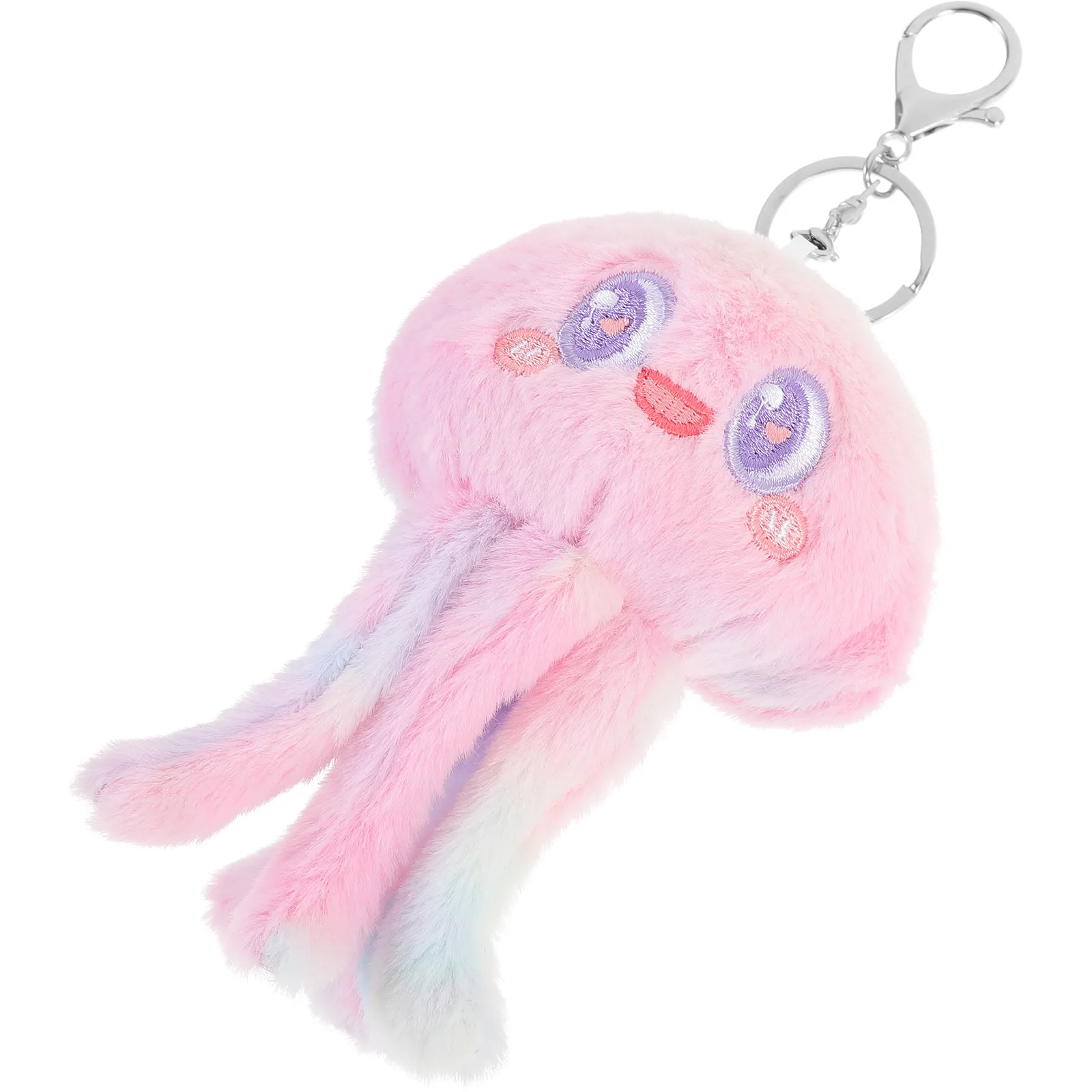 

Octopus Soft Stuffed Keychain Clip Adorable Car Key Holder Cute Octopus Pendant Women Cute Keychain Backpack Charm
