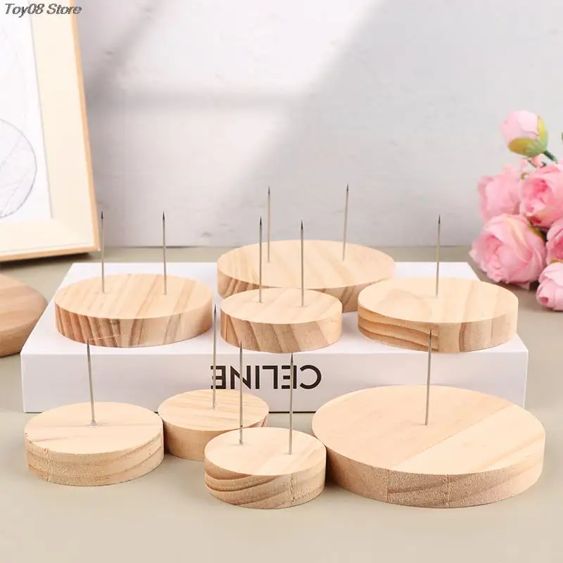 5cm/6cm/8cm/10cm Round Wooden Display Stand Holder Crochet Stands Rack Support Storage Base DIY Model Figure Action Suppprt Base