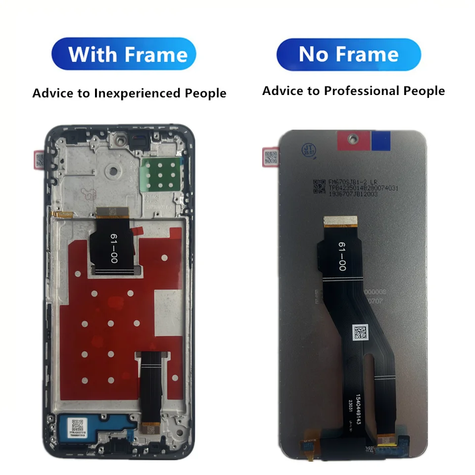 Pantalla de 6.7'' para Huawei Honor 90 Lite LCD CRT-NX1 con táctil y digitizador para Honor X8A LCD con marco CRT-LX1 3