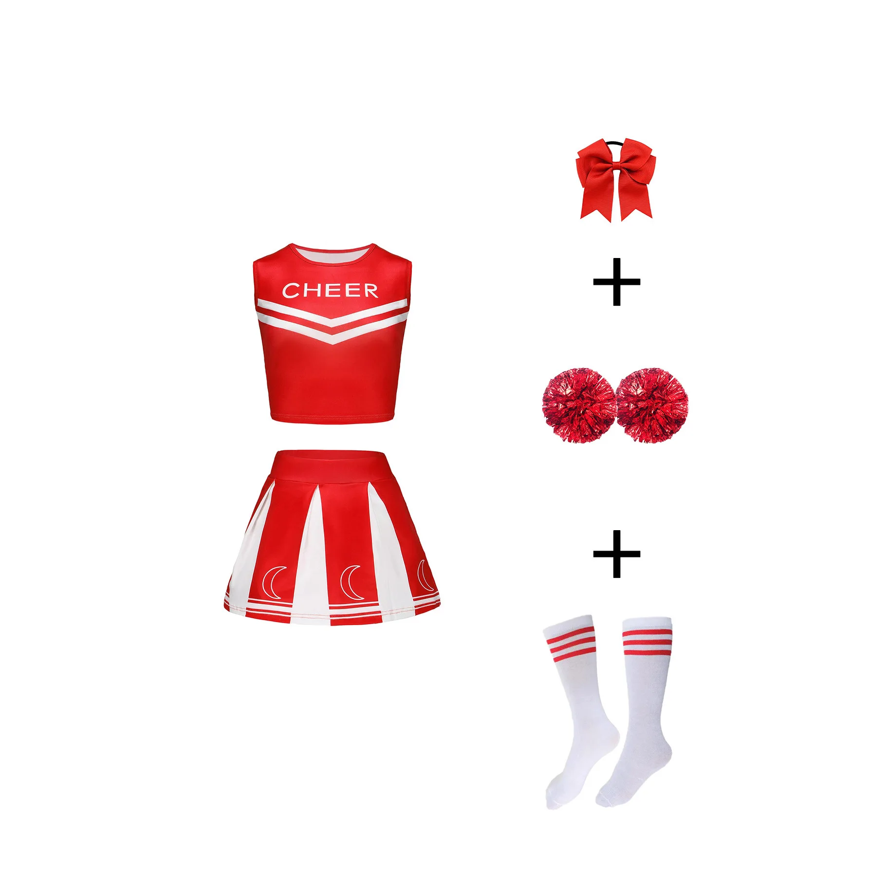 Summer New Children's Games Competitive Competition Cheerleading Uniforms Performance Suit Vest