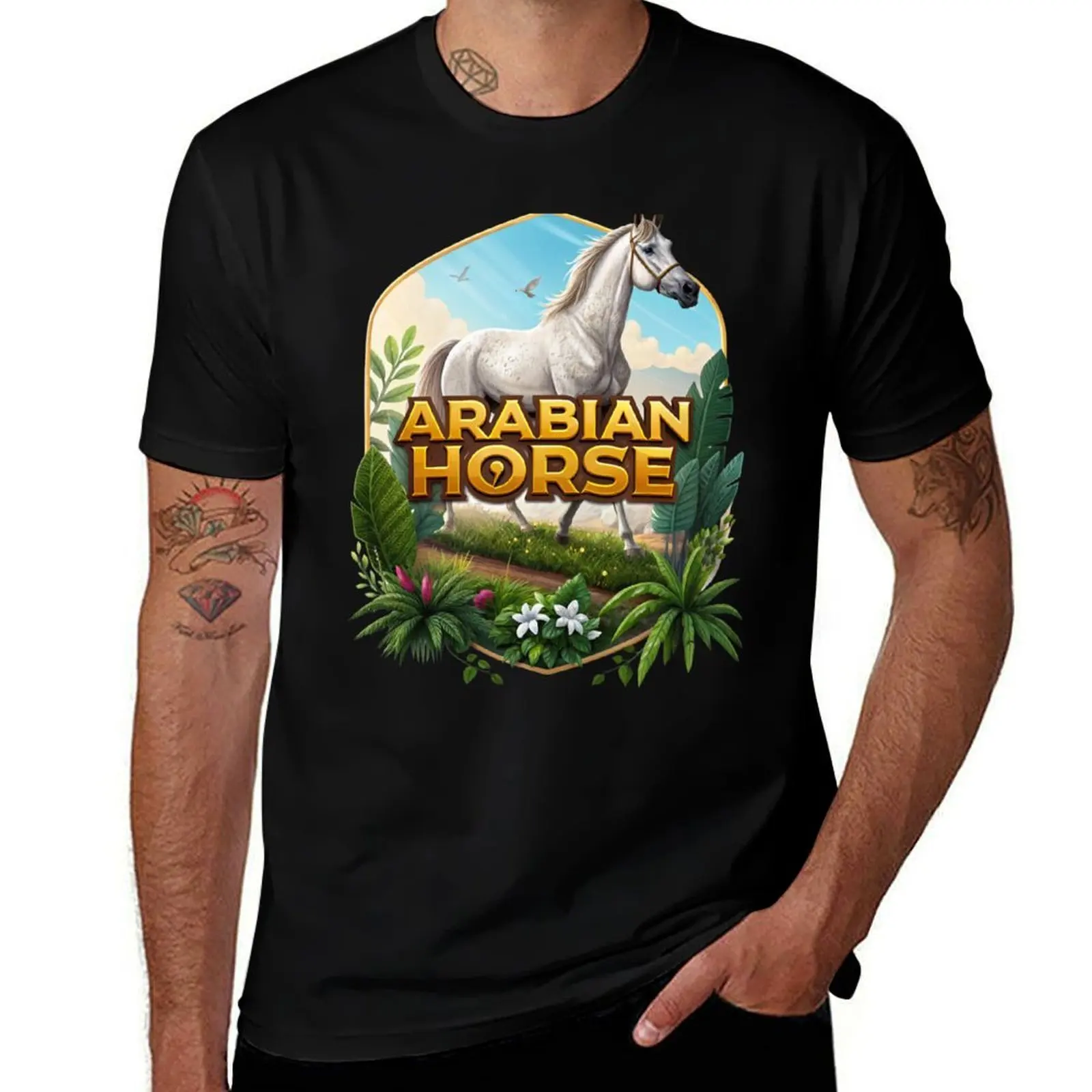 

ARABIAN HORSE T-Shirt hippie clothes essential t shirt new edition summer tops men t shirts