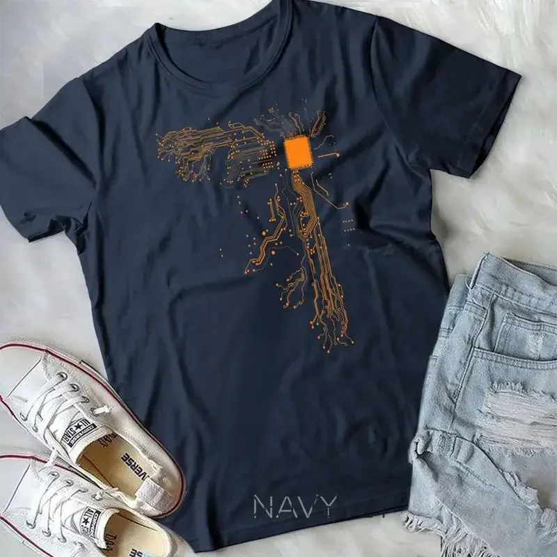 Heart Of The Tech Nerd Computer Core Processor T shirt Unisex T shirt