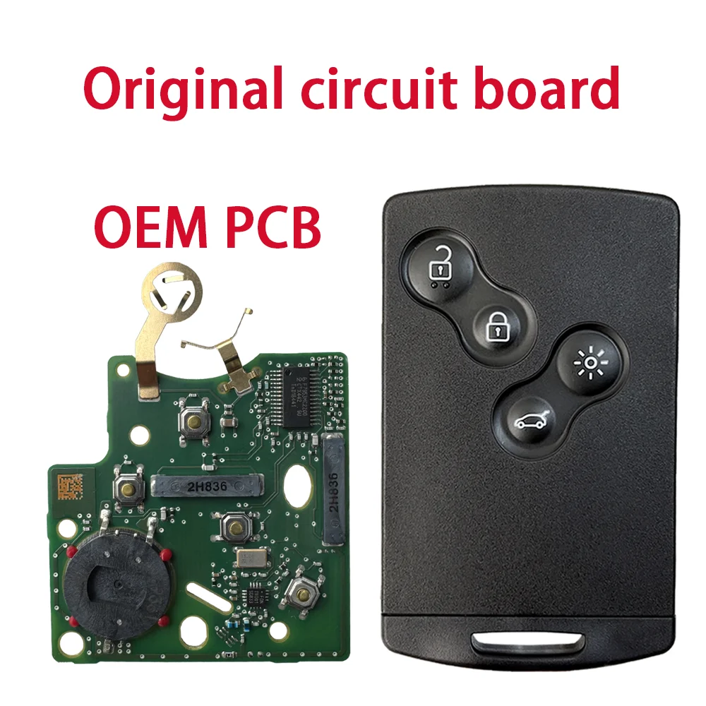 YOCASTY 285971998R Keyless Smart Key 4A Chip 433 MHZ Voor Renault Clio IV Captur 2009 2010 2011 2012 2013 2014 2015 2017