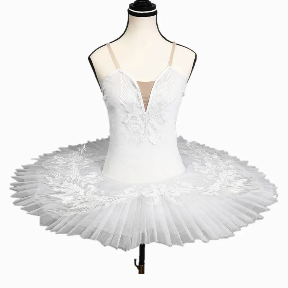 

White Swan Lake Ballet Tutu Skirt Professional Ballet Costumes Velvet Tops Girls Ballerina Dress Kids Belly Dancewear Adult