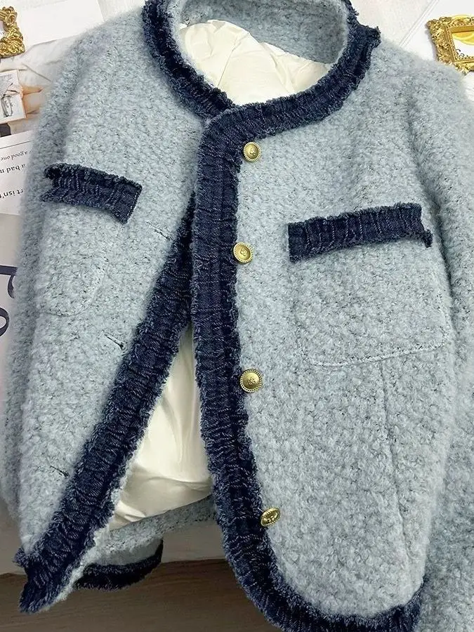 

Thiened down Filled ort Coat Women's Winter Faion Small Fraance Sle Warmth High-End Feeling Straight Tube Top Coat