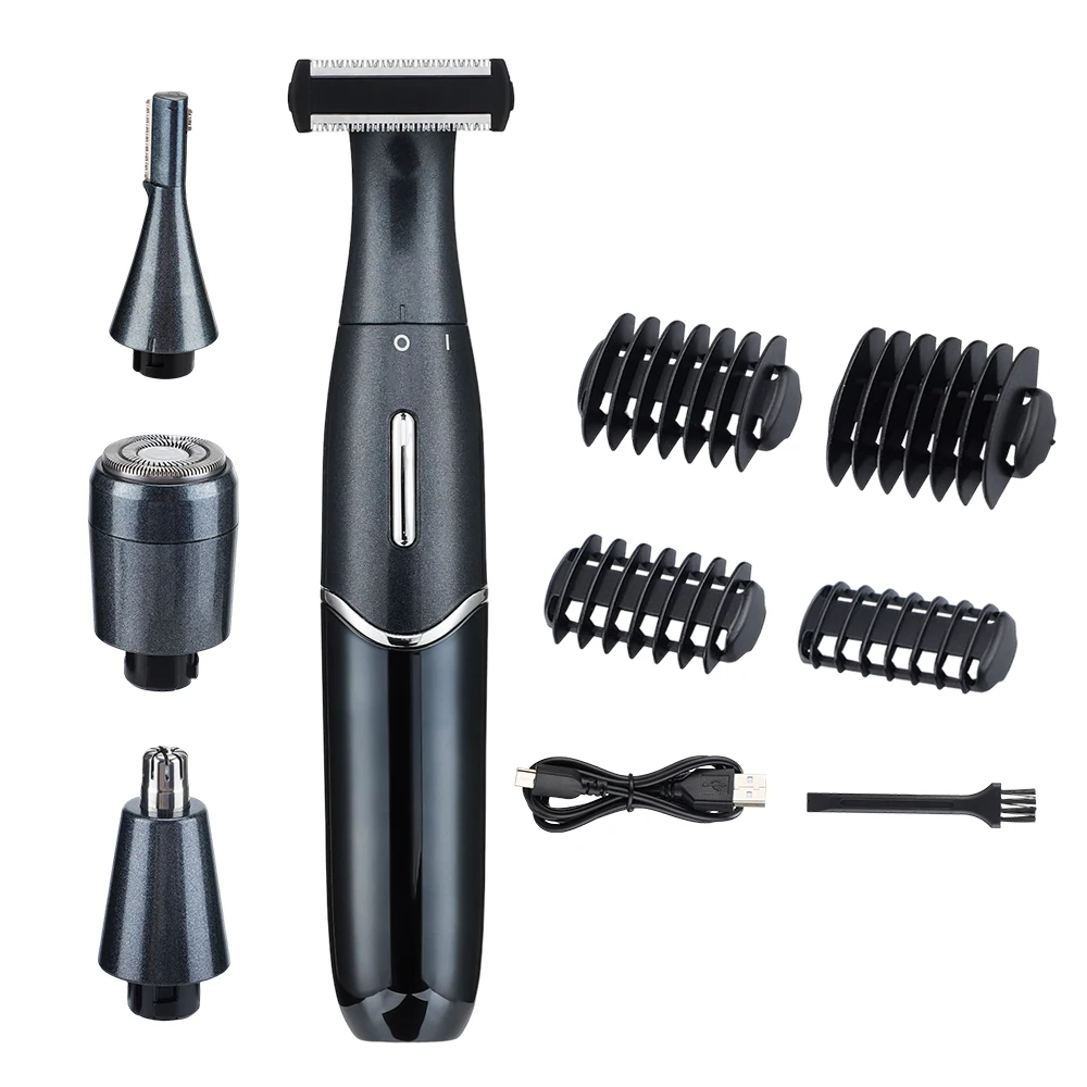 Multi-function Cordless  Shaver  Public Hair Clippers Smart Face Body Hair Trimmers