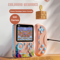G5 Mini Handheld Console Macaroon Colour Game Players Portable Retro Video Console Children 8 Bit 2.8 Inch Color LCD Screen Game