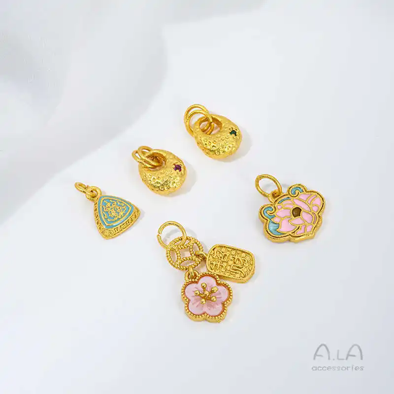 Colgante De Capullo De Flor De Cerezo Rosa Y Lirio De Los Valles Con Efecto De Goteo De Oro Arena, Colgante Zakira Para Madre, Accesorios De Joyería Diy — -24%, $0.15 Coupon, from $0.49 – 24% descuento – €0.49