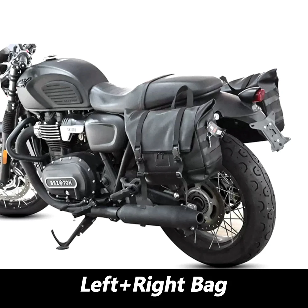 For Brixton Cromwell 1200 X quick release edge bag GAOKIN GK1200 retro edge bag full helmet side bag with quick release bracket