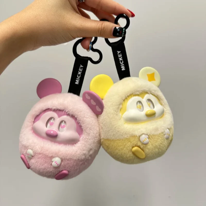 In Stock Genuine Disney Mickey Fun Crash Series Blind Box Pendant Keychain Mickey Mouse Vinyl Surprise Box Action Figure Toys