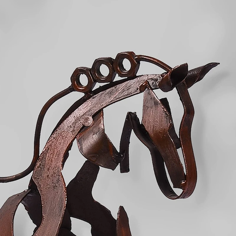 Nieuw Gelukkig Paardenbeeld Handgemaakt Modern Huisdecoratie Paardenkunst Standbeeld Decoratie Huis En Kantoor Boekenplank Decoratie