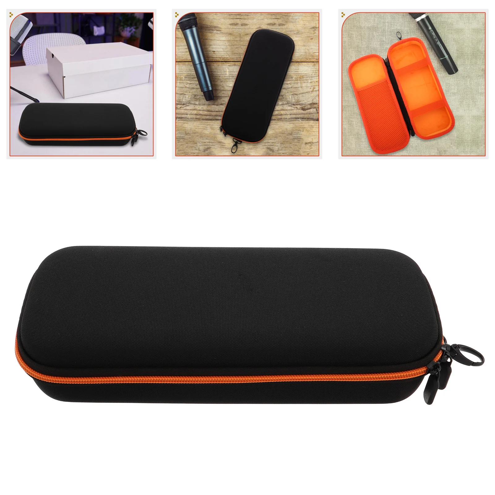 

Dual Microphone Carry Case Waterproof Oxford Fabric Protective Travel Bag for Audio Gear Portable Mic Storage Pouch Music