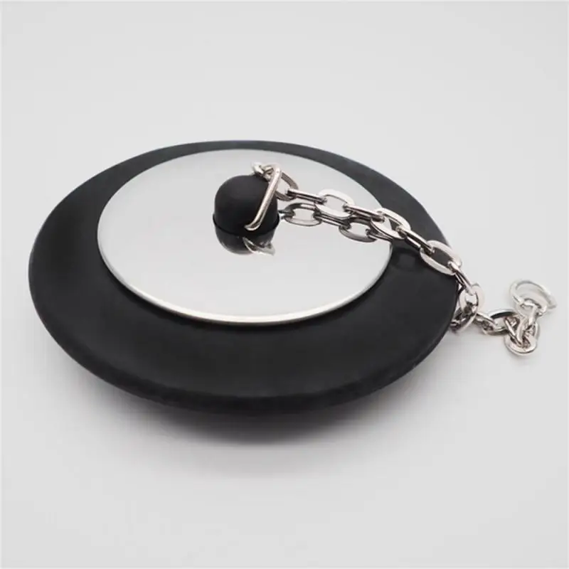 Rubber Choke Bathtub Drain Stopper with Chain Bath Plug Drain Tub Stopper for Home and Hotel