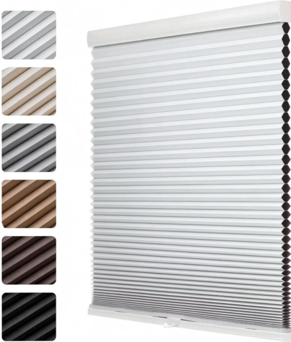 High Quality Wholesale Prices Color-Matched Day and Night Cordless Honeycomb Blinds For Windows