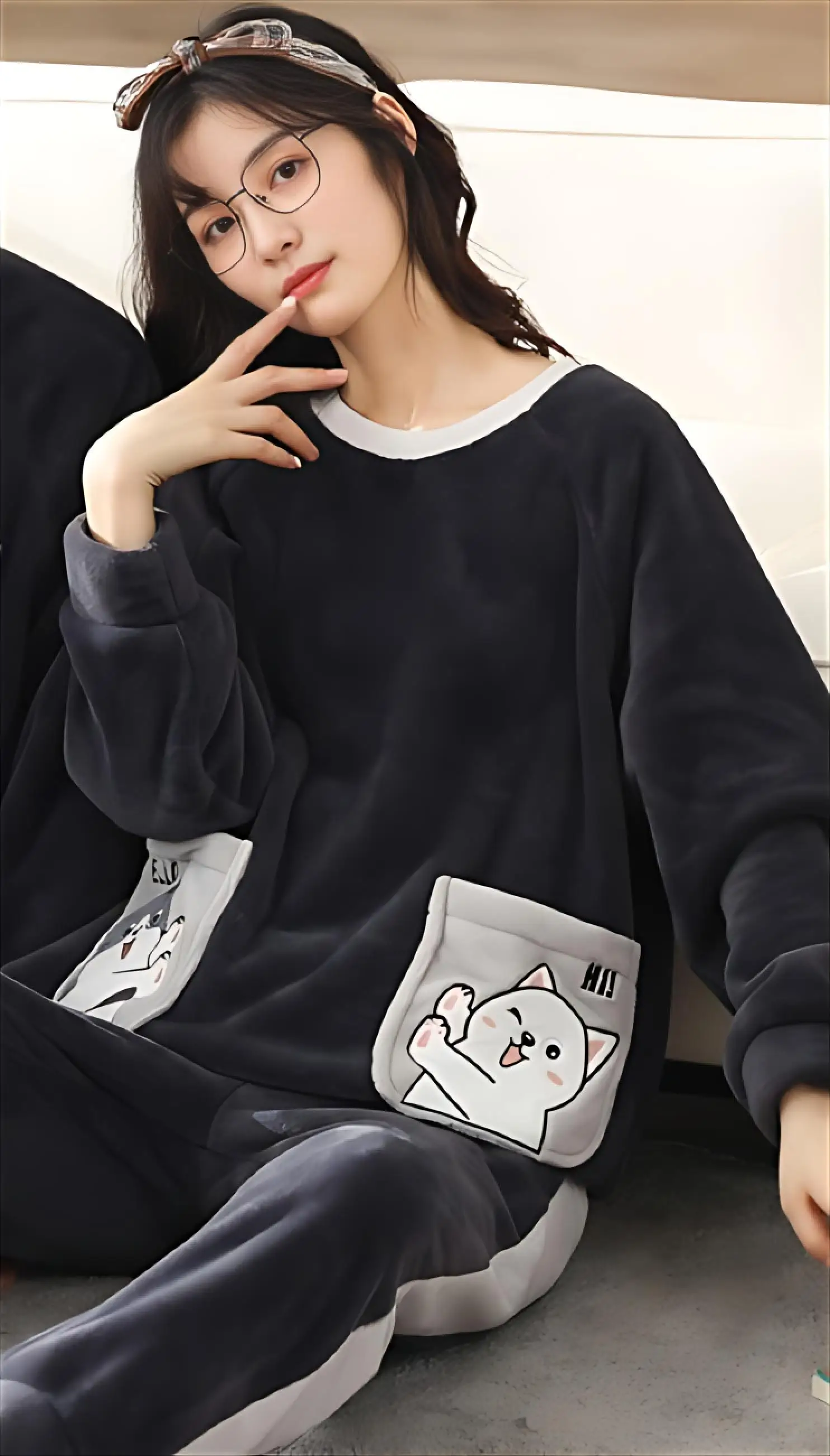 

Pajama Sets Bamboo Women Youth Style Rayon Nightwear Sleeveless V Neck Capris Spring Summer Fun Modern Trendy Fashionable Chic